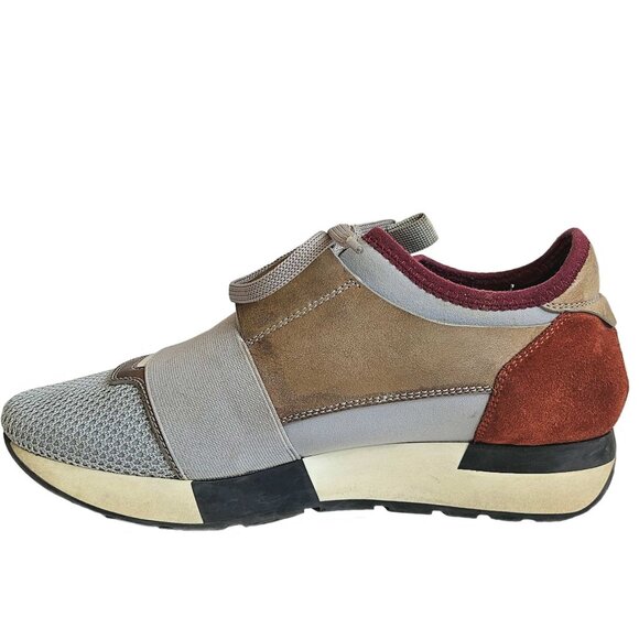 BALENCIAGA GREY RACE RUNNERS SNEAKERS (36) - Picture 5 of 10